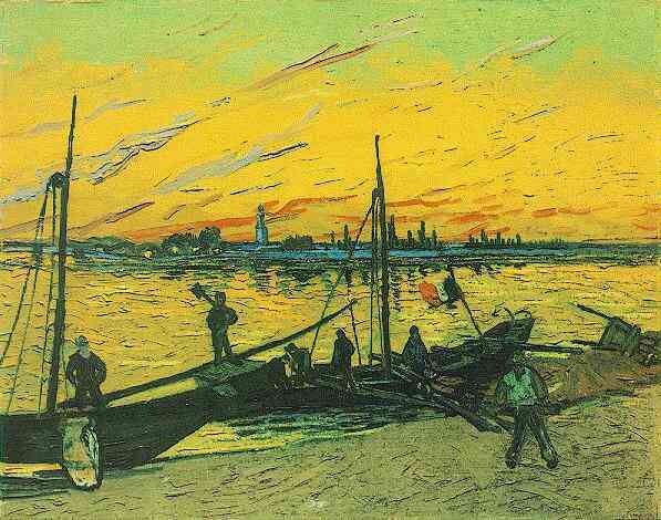 coal barges - Van Gogh Painting On Canvas